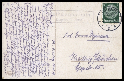 1933, Deutsches Reich, 516, Brief