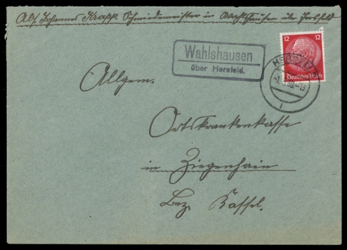 1933, Deutsches Reich, 519, Brief