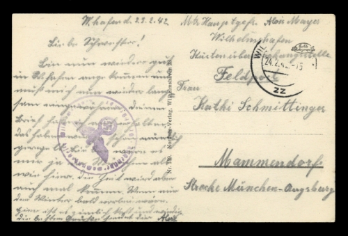 1942, Feldpost II Wk, Brief
