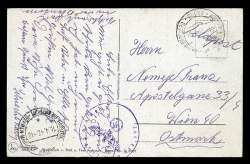 1942, Feldpost II Wk, Brief