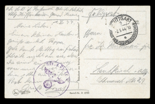 1944, Feldpost II Wk, Brief