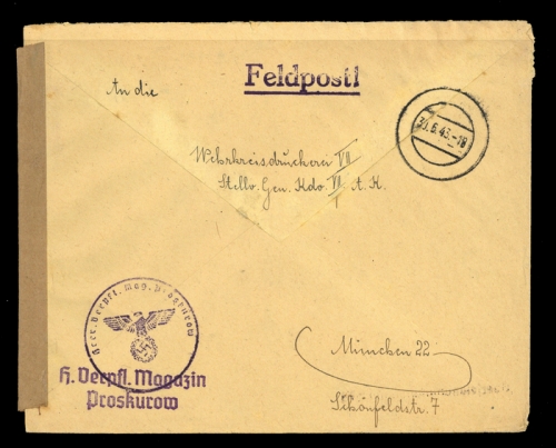 1943, Feldpost II Wk, Brief