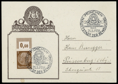 1933, Deutsches Reich, 513, Brief