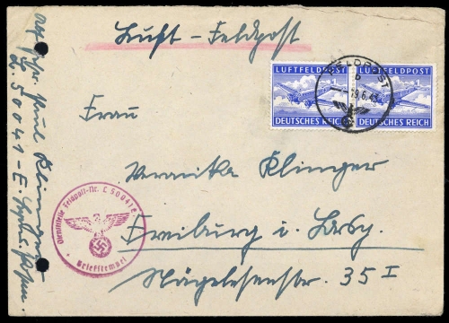 1942, Feldpost II Wk, 1 A(2), Brief