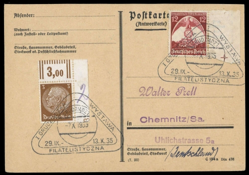 1934, Deutsches Reich, 513 u.a., Brief