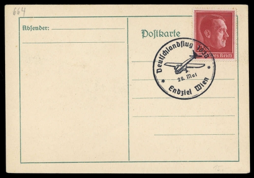 1938, Deutsches Reich, 664, Brief