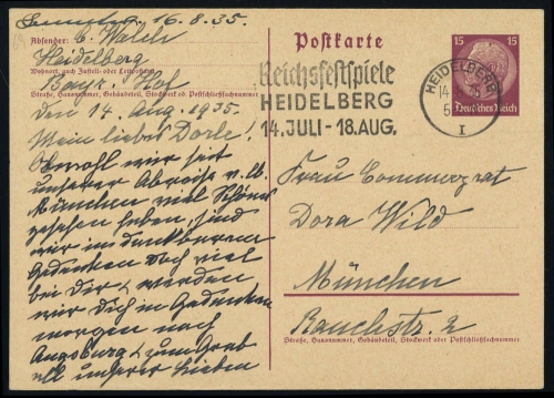 1935, Deutsches Reich, GA, Brief