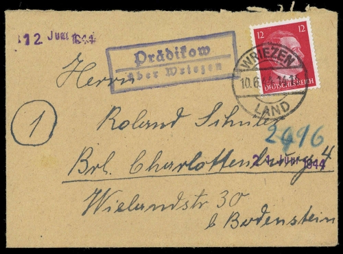 1944, Deutsches Reich, 827, Brief