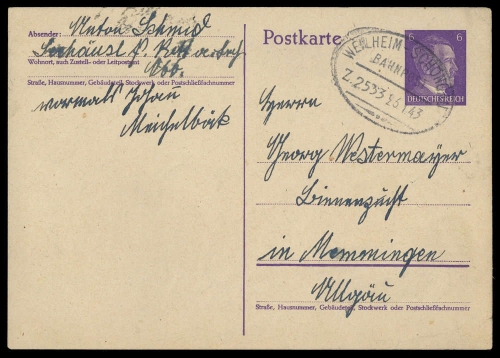 1943, Deutsches Reich, GA, Brief