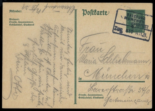 1928, Deutsches Reich, GA, Brief