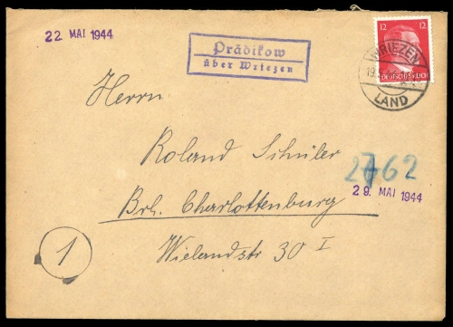 1944, Deutsches Reich, 827, Brief