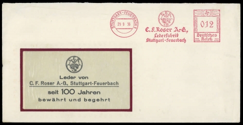 1936, Deutsches Reich, Brief