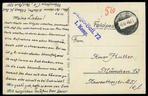 1940, Feldpost II Wk, Brief