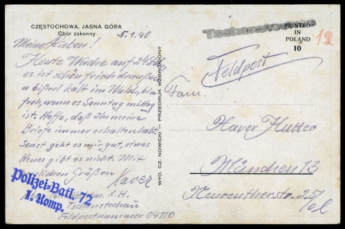 1940, Feldpost II Wk, Brief
