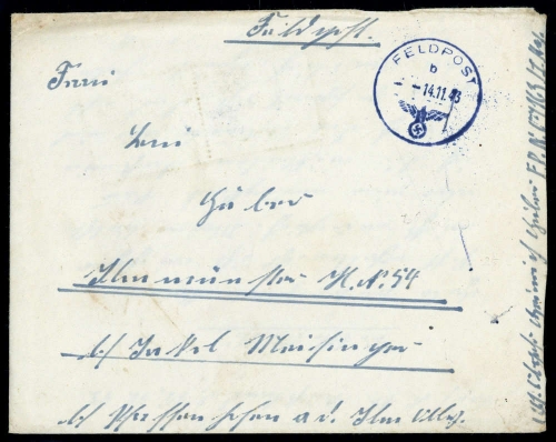 1943, Feldpost II Wk, Brief