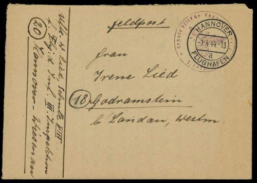 1944, Feldpost II Wk, Brief