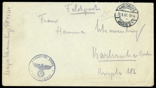 1942, Deutsches Reich, Brief