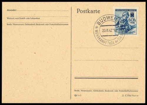Böhmen und Mähren, 111, Brief