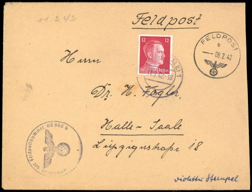 1942, Feldpost II Wk, 788, Brief
