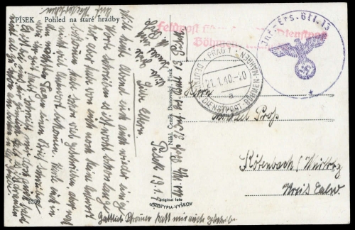 1940, Böhmen und Mähren, Brief