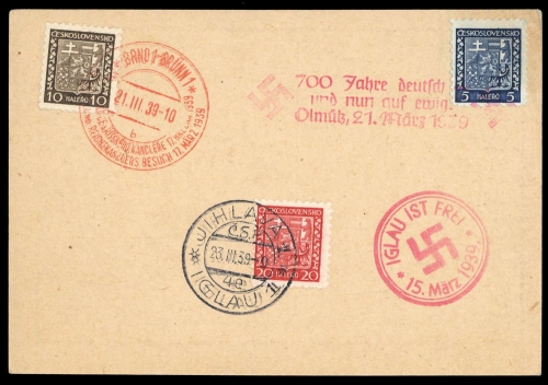 1939, Sudetenland, Brief