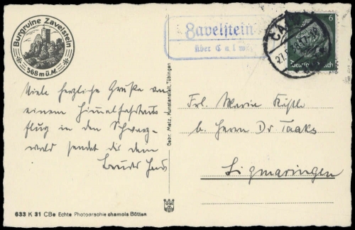Deutsches Reich, 516, Brief