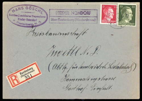 Deutsches Reich, 794 u.a., Brief