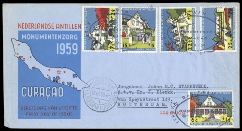 1959, Niederländische Antillen, 93-97, FDC