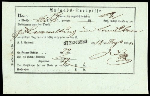 1865, Österreich, Brief