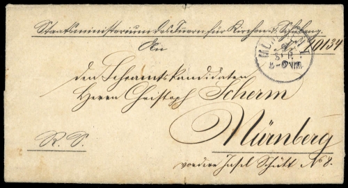 1881, Altdeutschland Bayern, Brief