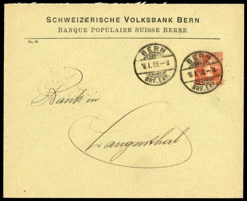 1908, Schweiz, PU, Brief
