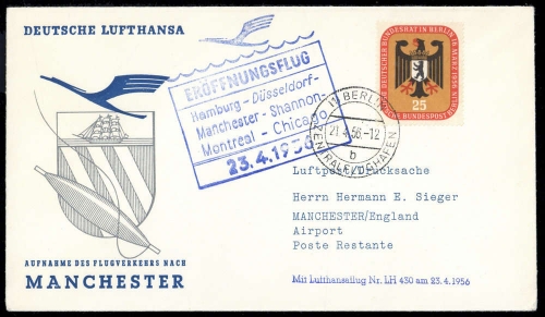 1956, Bundesrepublik Deutschland, 137, Brief