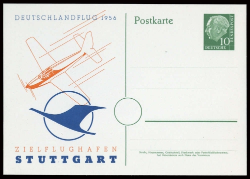 1956, Bundesrepublik Deutschland, PP 8/7, Brief