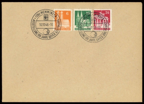 Bizone, 86 wg u.a., Brief