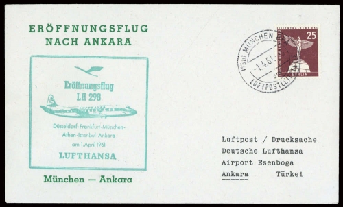 1961, Bundesrepublik Deutschland, 147, Brief