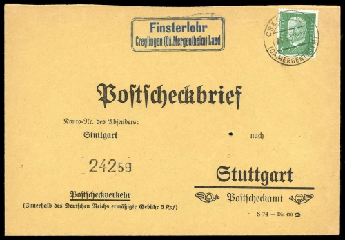 Deutsches Reich, 411, Brief