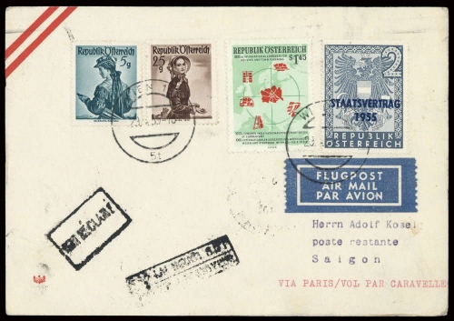 1959, Österreich, 894 u.a., Brief