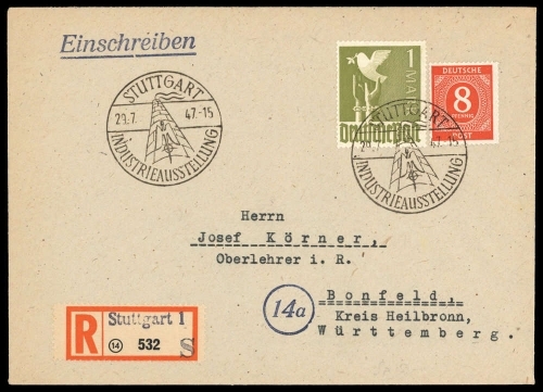 Gemeinschaftsausgaben, 917 + 959, Brief