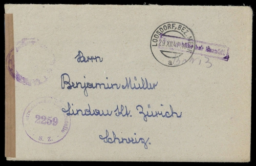 1947, Österreich, Brief