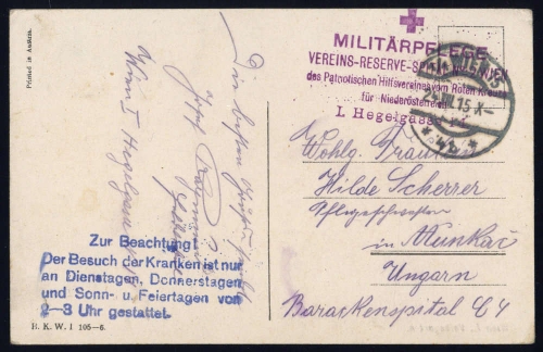 1915, Österreich, Brief