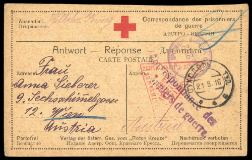 1916, Österreich, Brief