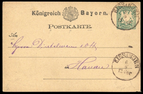 Altdeutschland Bayern, GA, Brief