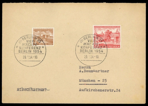 Berlin, 112 + 116, Brief