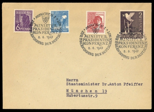 Gemeinschaftsausgaben, 960 u.a., Brief