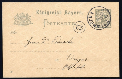 1910, Altdeutschland Bayern, GA, Brief