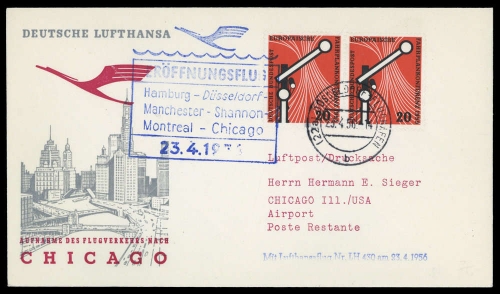 1956, Bundesrepublik Deutschland, 219 (2), Brief