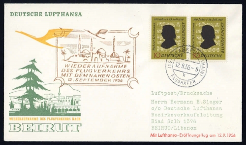 1956, Bundesrepublik Deutschland, 234 (2), Brief
