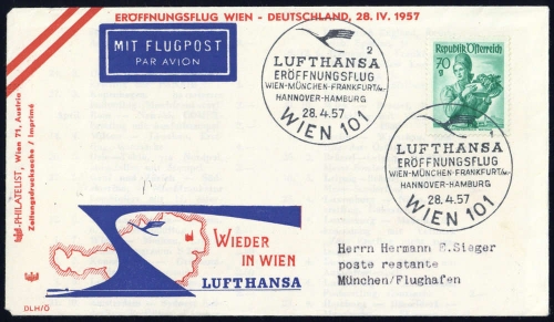 1957, Österreich, 906, Brief