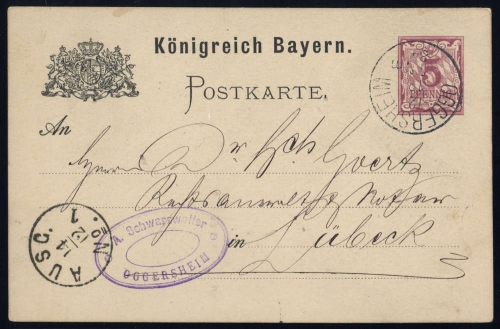 Altdeutschland Bayern, GA, Brief