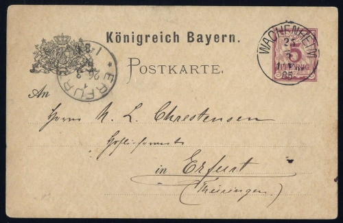 Altdeutschland Bayern, GA, Brief